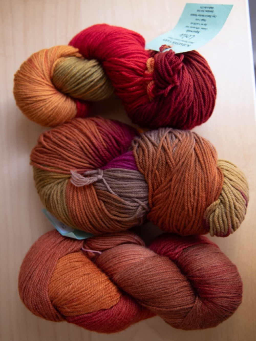 Schaefer Lux Yarn-Lot Of 3- Wool Silk Blend + Merino - Curated Autumn Palette